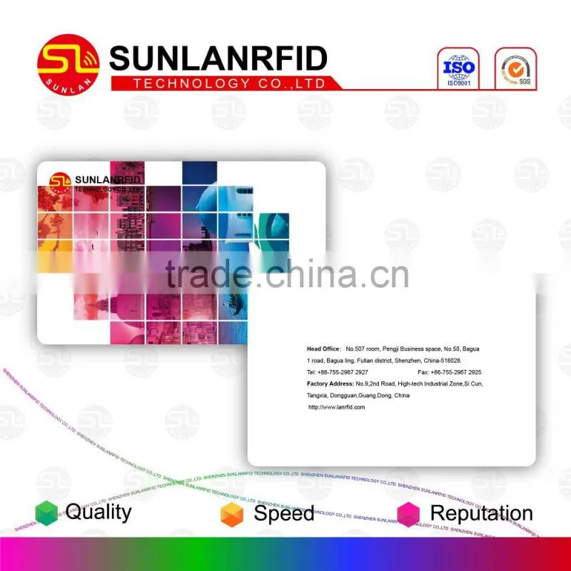 High Quality 13.56Mhz S50/S70 pvc blank chip card