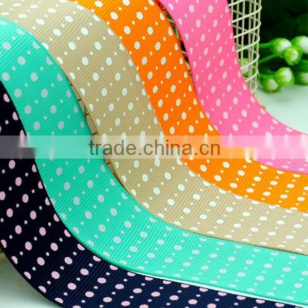 50 wedding anniversary decoration polka dot printed 3 inch grosgrain ribbon