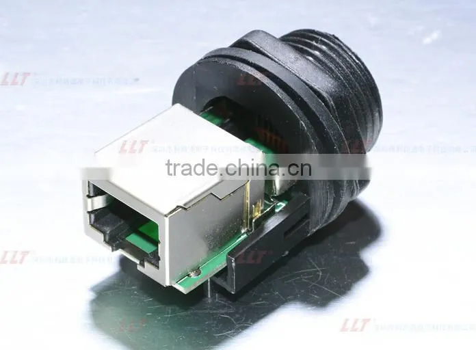 LLT high quality IP67 RJ45 connector waterproof Cat 5e cable connector