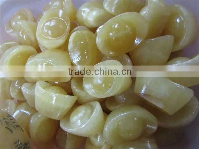 chinese crystal bling crafts ,yellow jade crystal craft, Sycee shape crystal craft