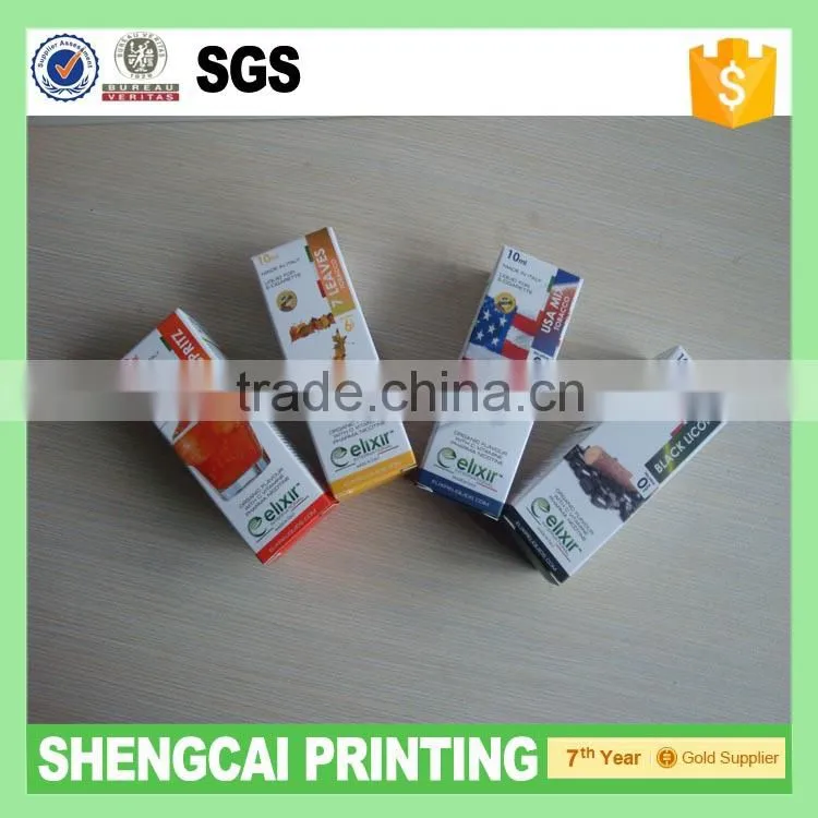 Hot sale10ml/15ml/30ml/50ml/100ml liquid bottle packaging boxes