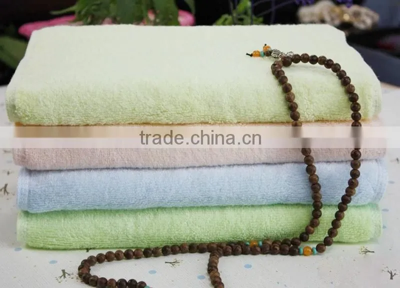 Solid color dobby border terry Muitlcolor China 100%egyptian cotton towel