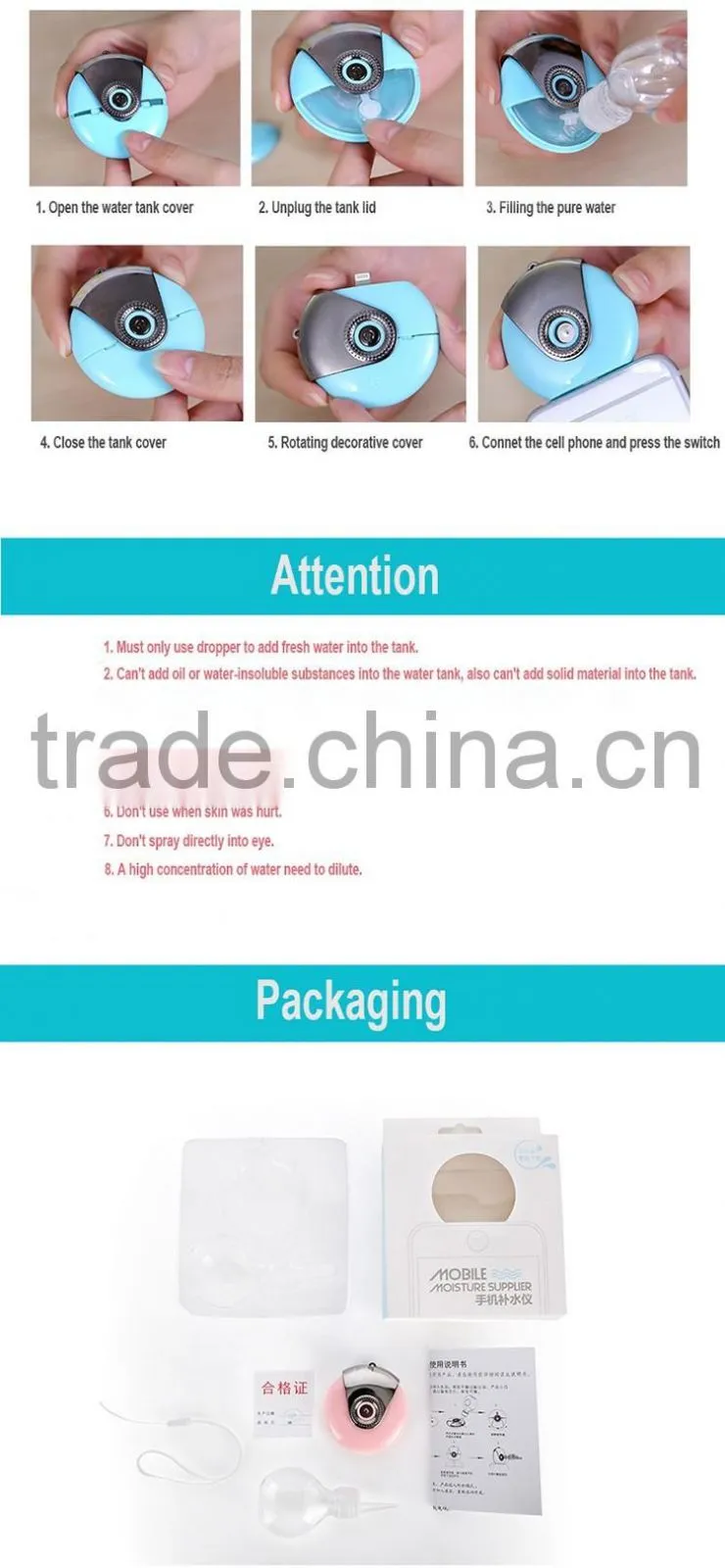 Cool Mist humidifier ultrasonic humidifier parts
