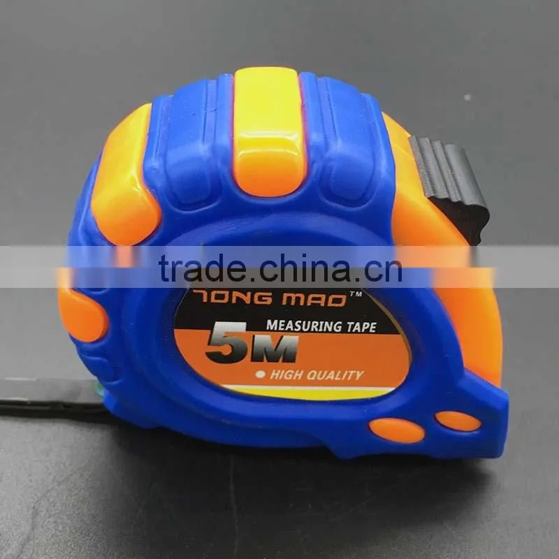 Beautiful color double locks measure tape auto lock steel measuring tape