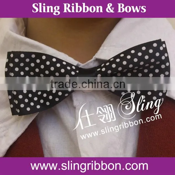 Woven Ribbon Material and Pattern Bow Tie