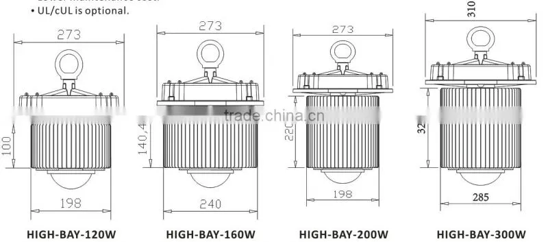 On sale high quality 30-200w ip65 led high bay light