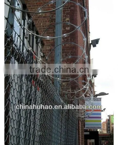 razor fences barbed wire mesh variety size galvanized protection for household/prison/airport