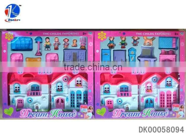 Funny Plastic Happy Family Toy Villa