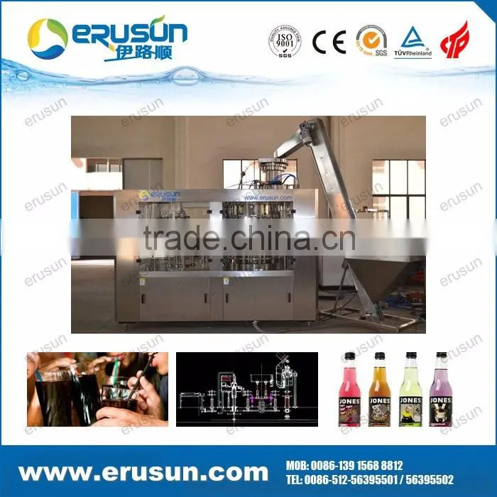Fully automatic glass bottle orange bottling machine