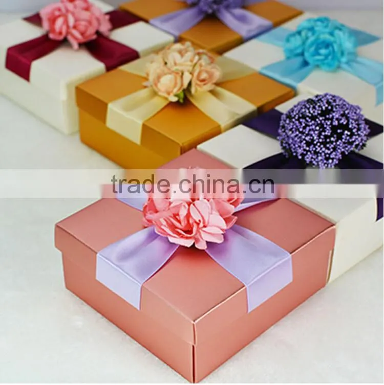 Wholesale ivory wedding favour boxes Pink favour boxes
