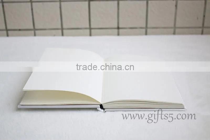 Custom Handmade Wholesale Wedding Guest Books with silk hardcover