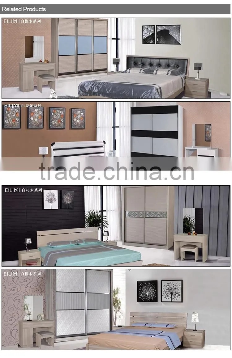 New design soft easy to clean anti-bacterium modern wardrobe cabinet bedroom furniture