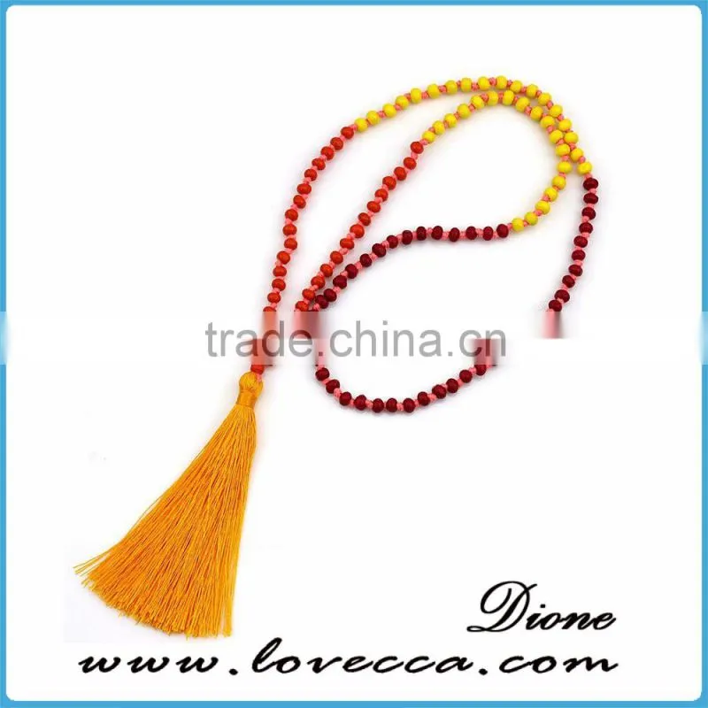 fashionable Natutal Agate beads necklace designs multi layers Sweaters Necklace