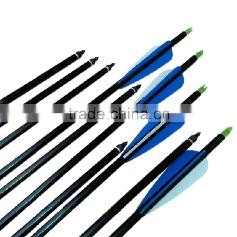 30inch black aluminum target arrows for archery