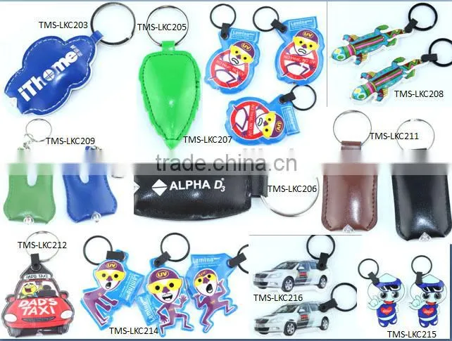 Environmental Custom Promotional gift Car Shape LED Squeeze Key lights soft pvc keychain