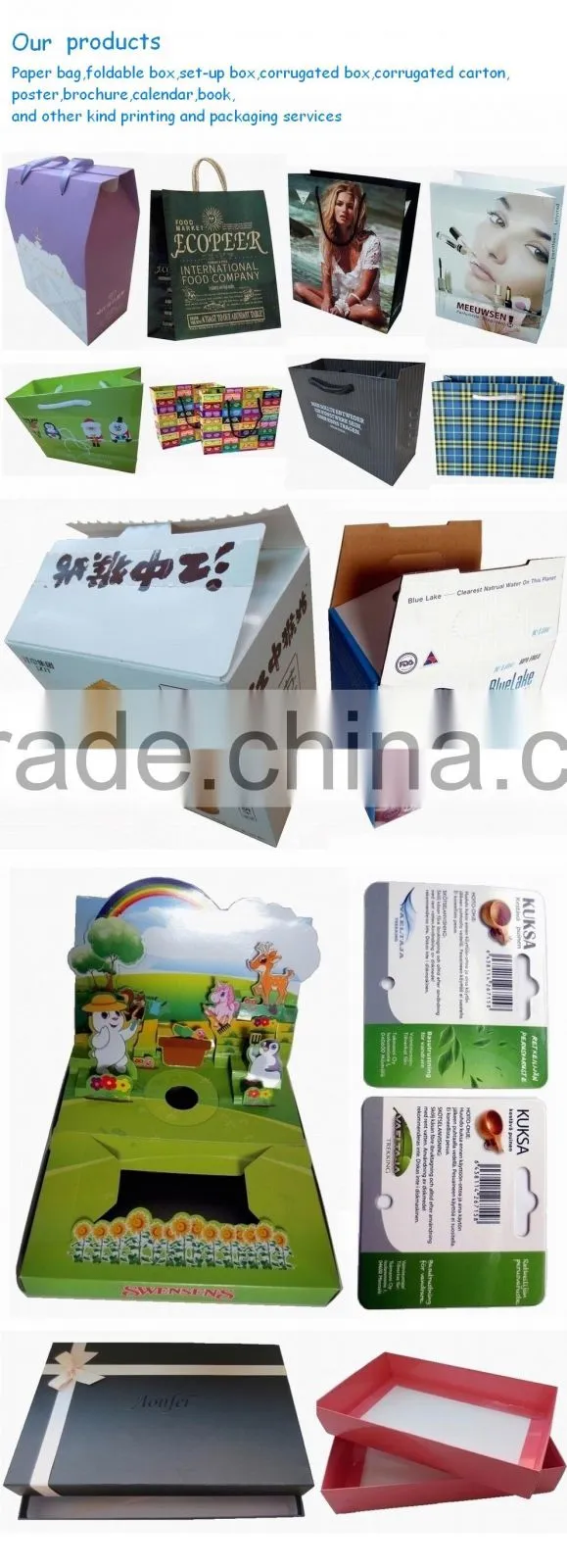Offset printing colour corrugated box