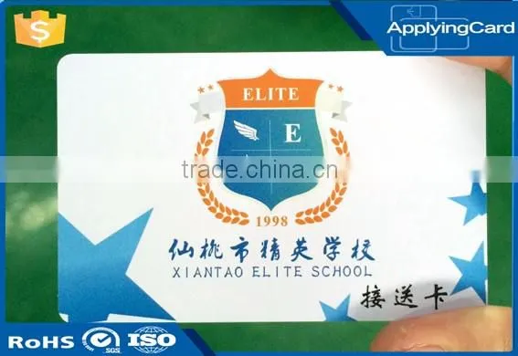 Contactless 125khz rfid tk4100 card PVC 13.56mhz smart card S50 for school access control management