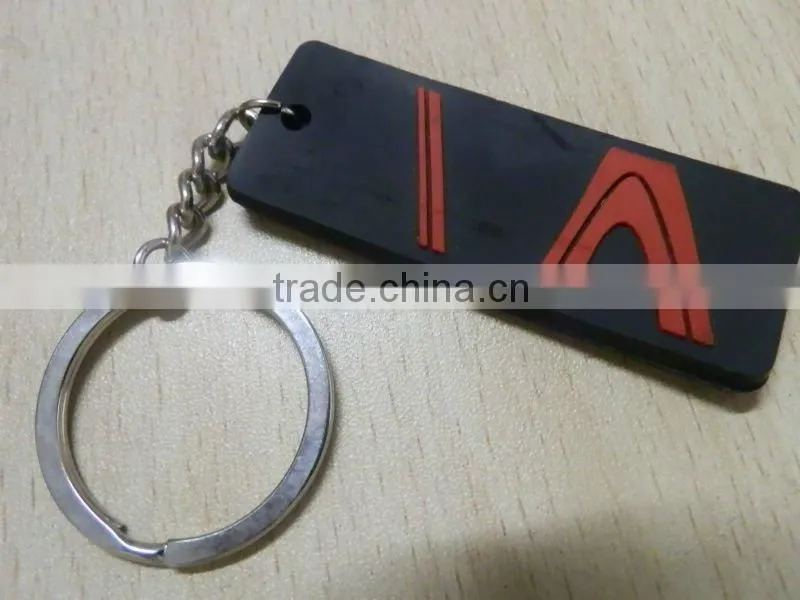 truck gifts rubber key holder with 3.5cm metal ring