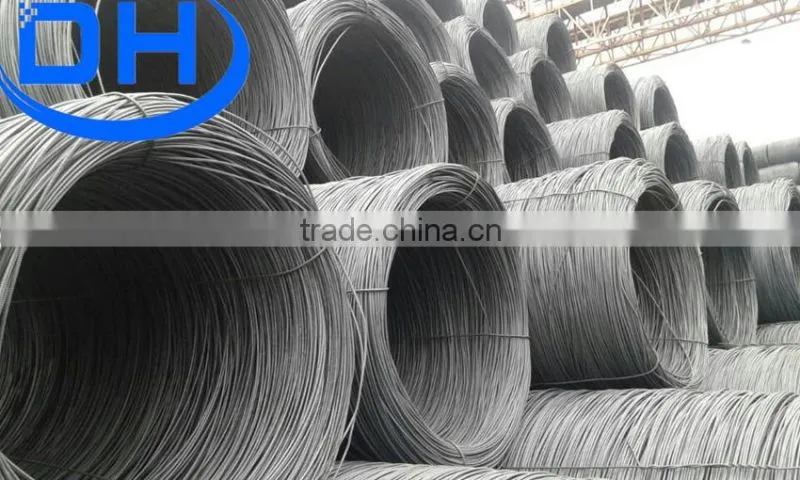 6.5mm 8mm 10mm 12mm SAE 1008 Coils Steel Wire Rod in China tangshan