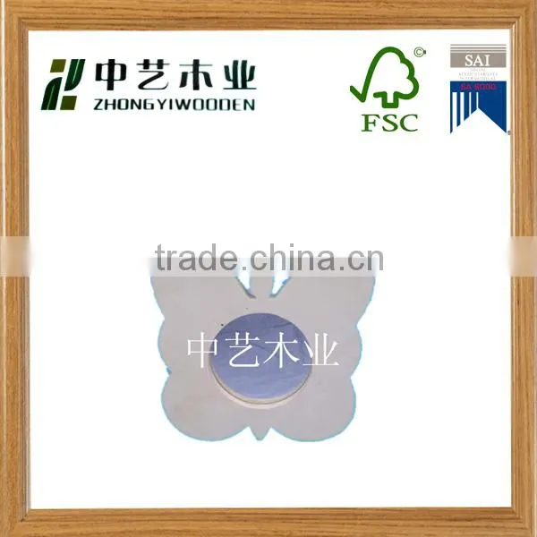 2015 year hot sell FSC wall hanging decorative pictures wooden photo frame with cheap price