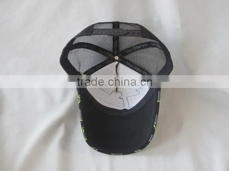 blank short bill foam plain trucker cap mesh hat