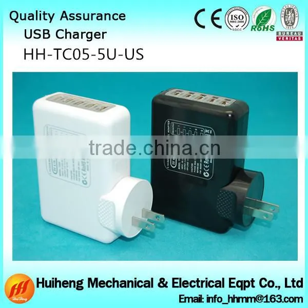 CE,FCC,RoHS 5 port usb wall charger,5 usb charger
