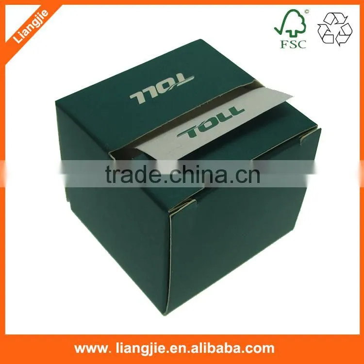 Zigzag sticky notepads custom logo printed in advertised paper case/box