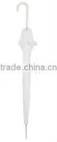 Lilly White Wedding Umbrella.lady umbrella