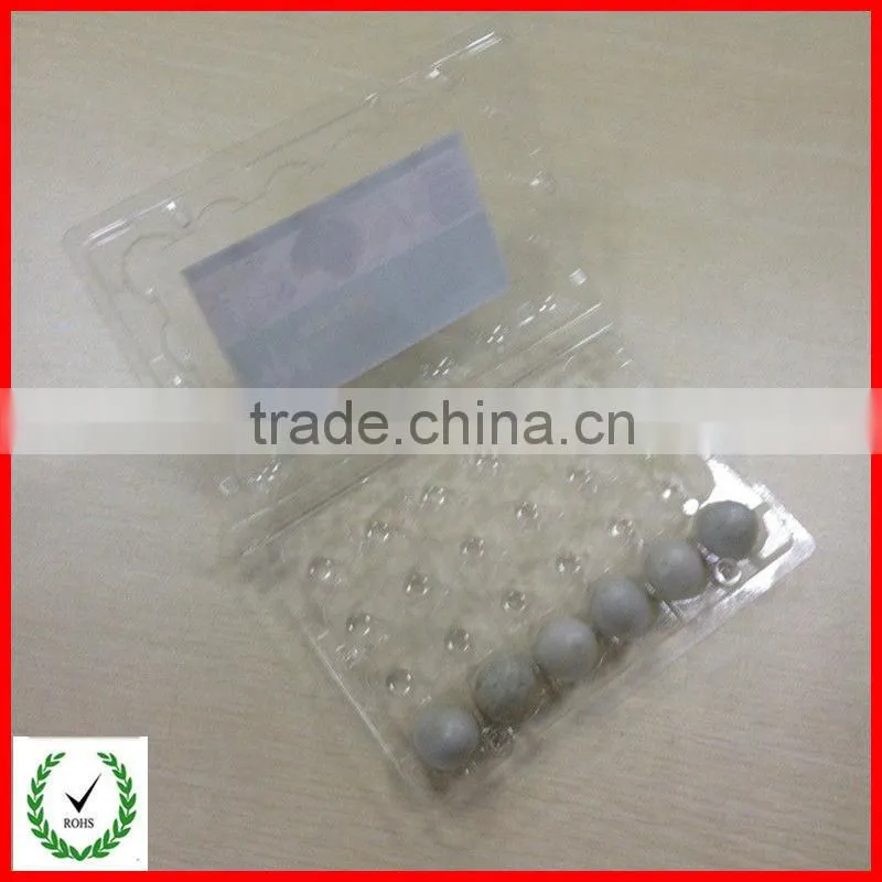 clear plastic pvc quail egg container with 12 holes