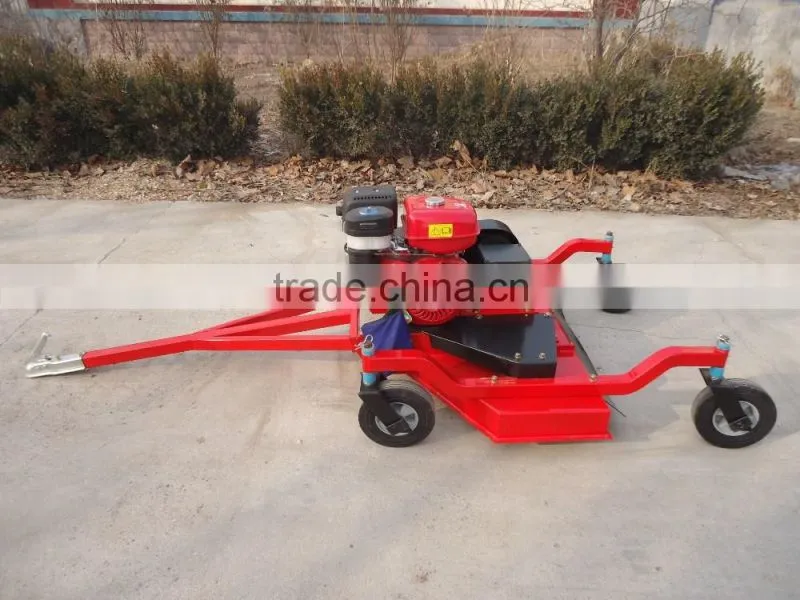 ATV towable grass cutter finishing mower with engine