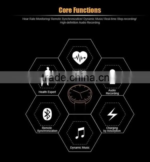 DM360 Bluetooth Smart Watch Intelligent Wristwatch With BT Remote Camera, Heartrate Monitor for IOS and Android Smart Watch Mobi