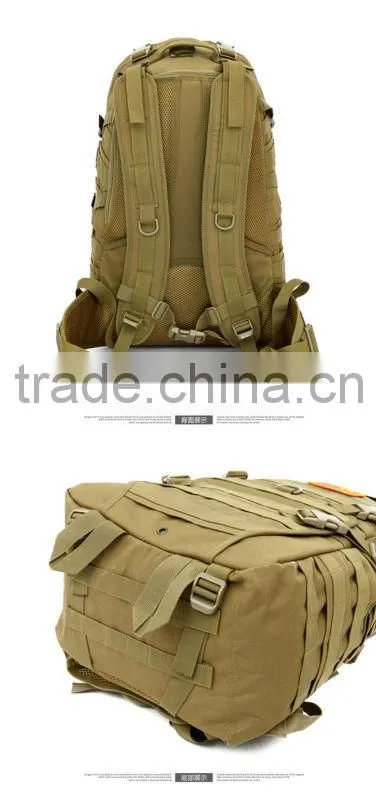 Hot selling camo camping mens washable 3D military tactical backpack