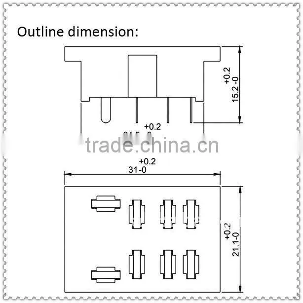 10A 8 pins relay base/relay socket/SL2/PTF08A-A