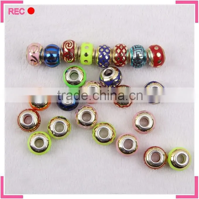 Metal charms for bracelet making, colorful bulk charms wholesale