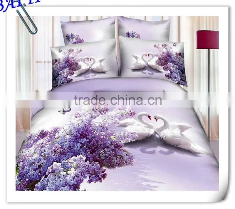 4 pcs home textile cotton bedding set blanket cover 3d duvet cover set bed linen set made in China
