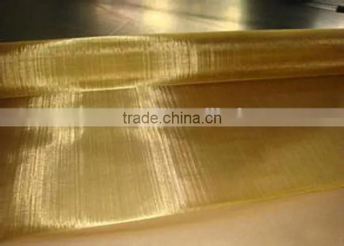 CuZn37 grade 200 mesh 0.05mm brass wire mesh