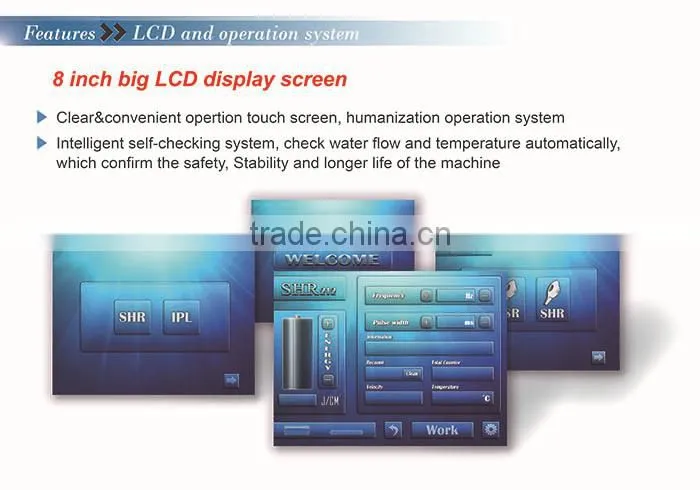 Five-star Accelerate Operation Speed SHR IPL Fast Hair Removal/Skin Rejuvenation Machine