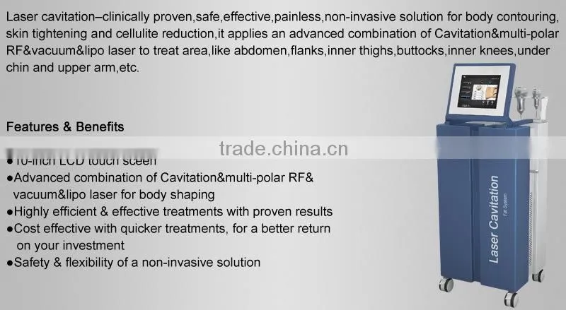 High quality products factory price vacuum lipo laser cavitation machine