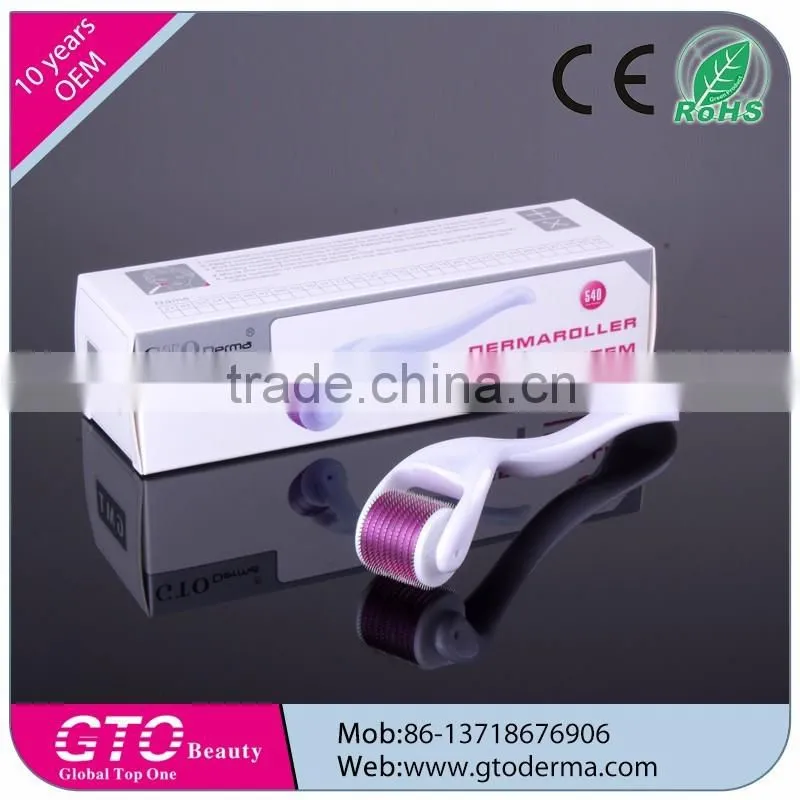 GTO high quality brand ensurance 540needles derma roller with bottom price