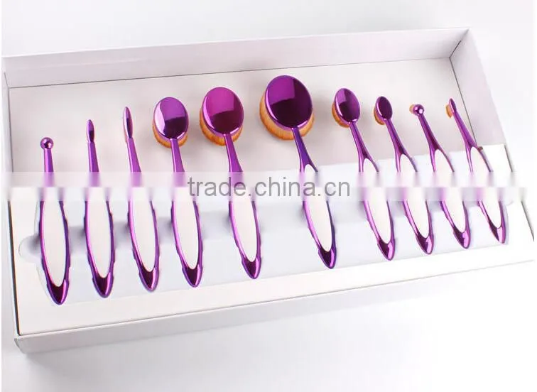 New Arrival red and white Color ToothBrush Style Private Label lip Oval Makeup brush