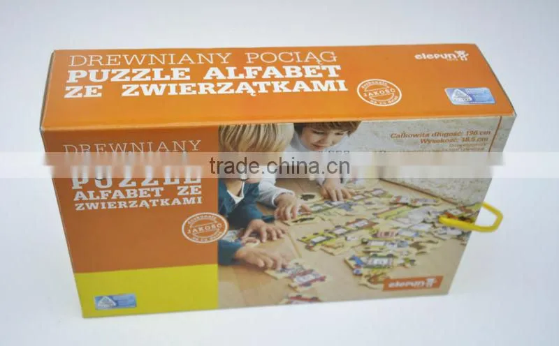 wood puzzle paper packaging boxes