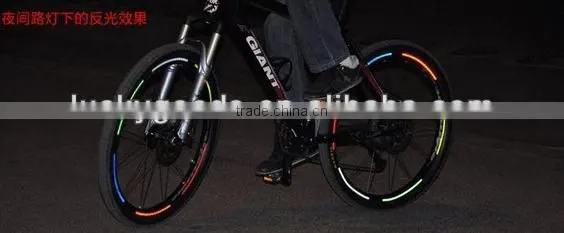 High quality PVC reflective bicycle stickers