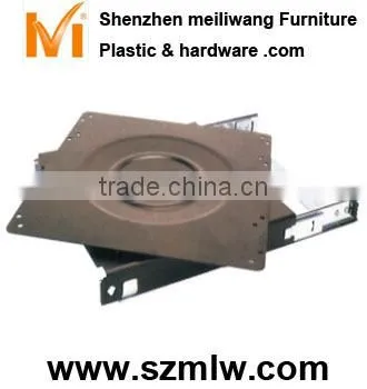 television revolve sliding base plate fitting