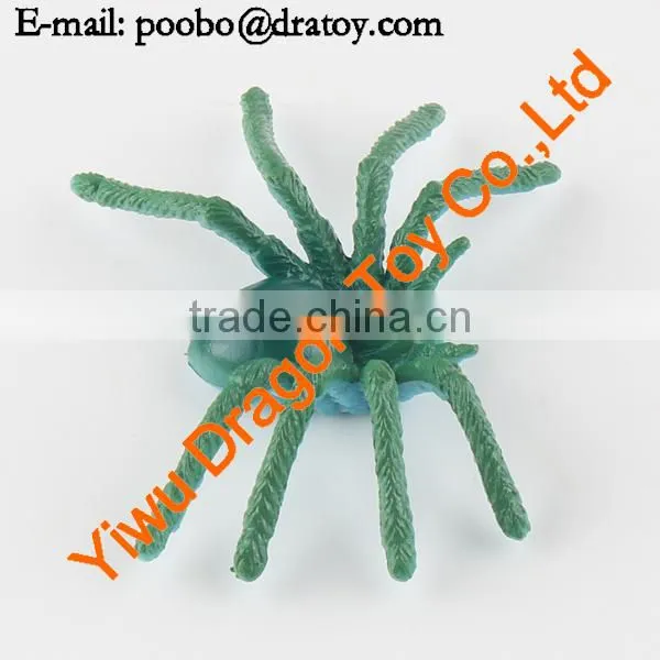 12 designs pvc colorful spider toy