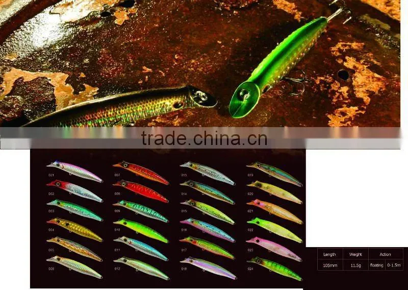 lure swimming suspending,lip body one style