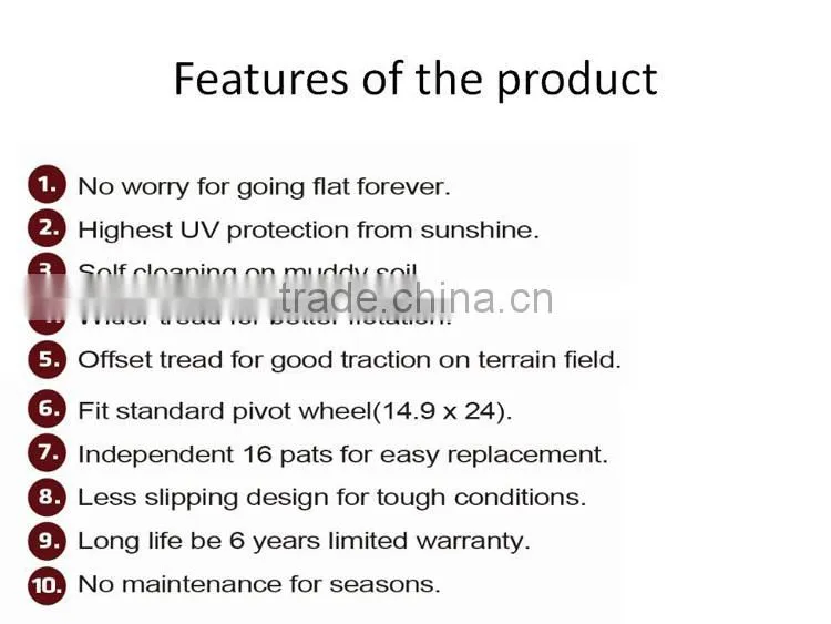 New Product Low Price Irrigation Center Pivot Parts of Pivot Tire