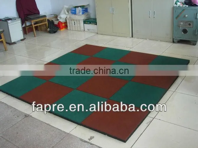 45mm Outdoor Walkway Wear-resistance Brickface Rubber Tile/Rubber Mat