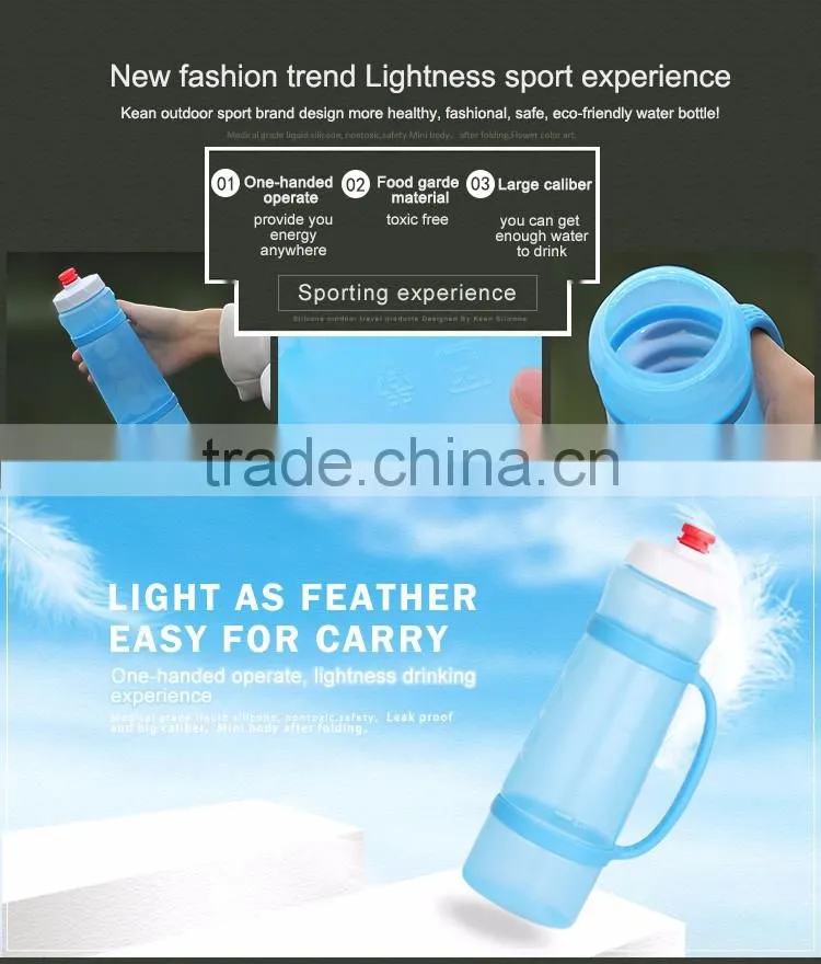 Food Grade Light Soft Sports Plastic Water Bottles