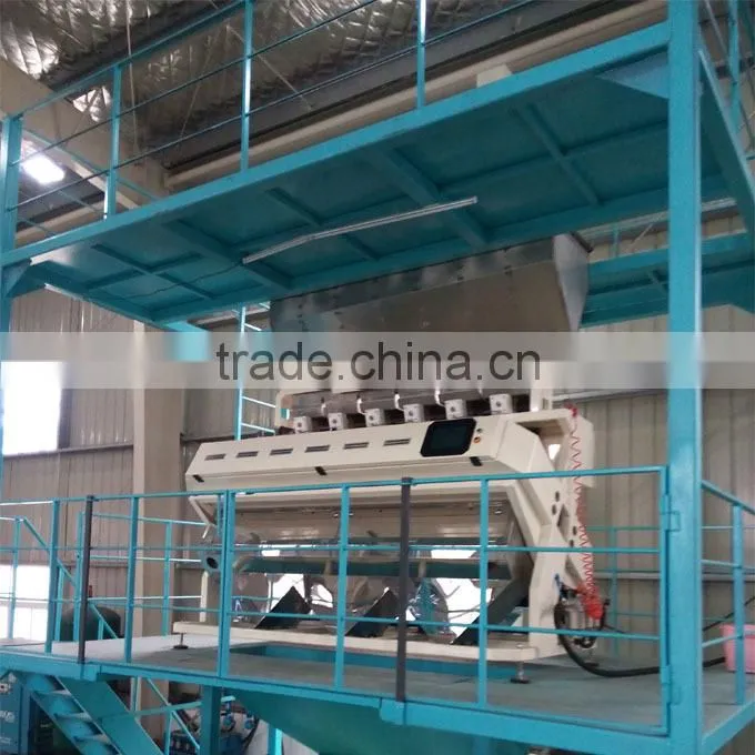 Rice Color sorter 20:1 carryover; 99.99% accuracy; 5 chutes rice separation machine