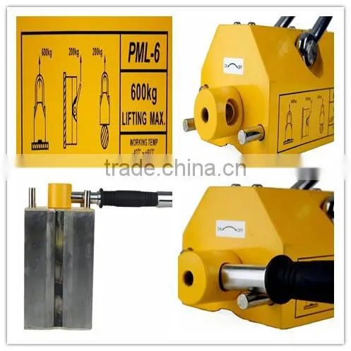 3.5 times safety factor 1 ton manual pernament magnet lifter